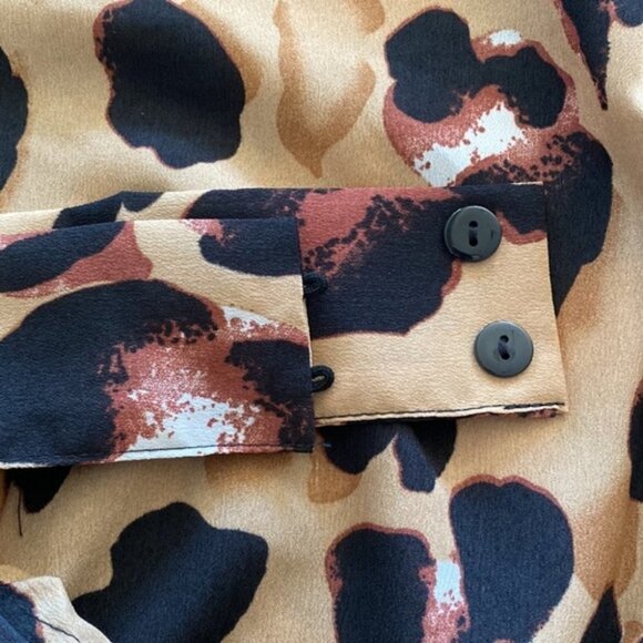 New Bohemian Summery Leopard Print Halter Top - Picture 5 of 6